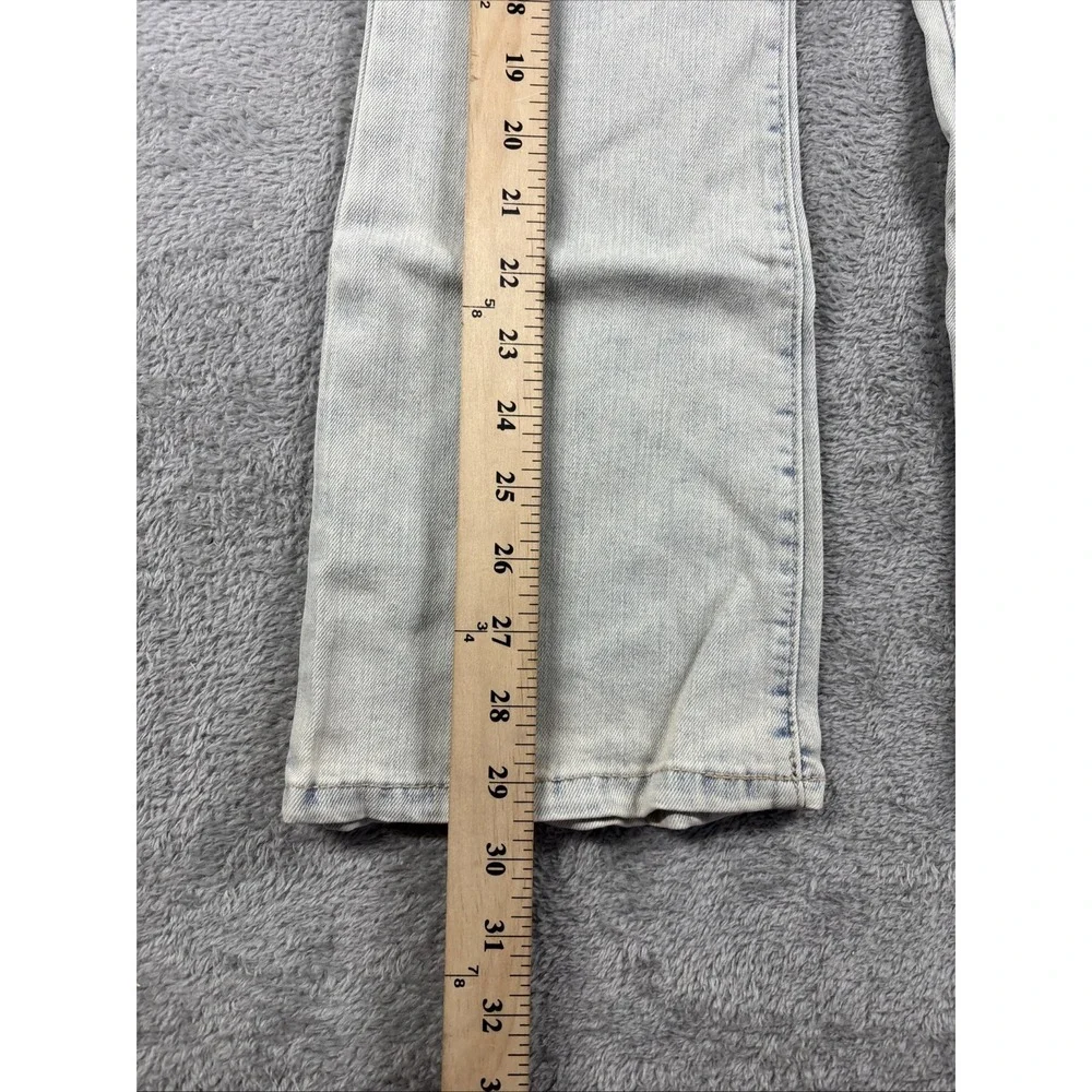 GAP Denim Girls' 70's Flare Stretch‎ Adjustable Waist Studded Jeans Light 7 NWT
